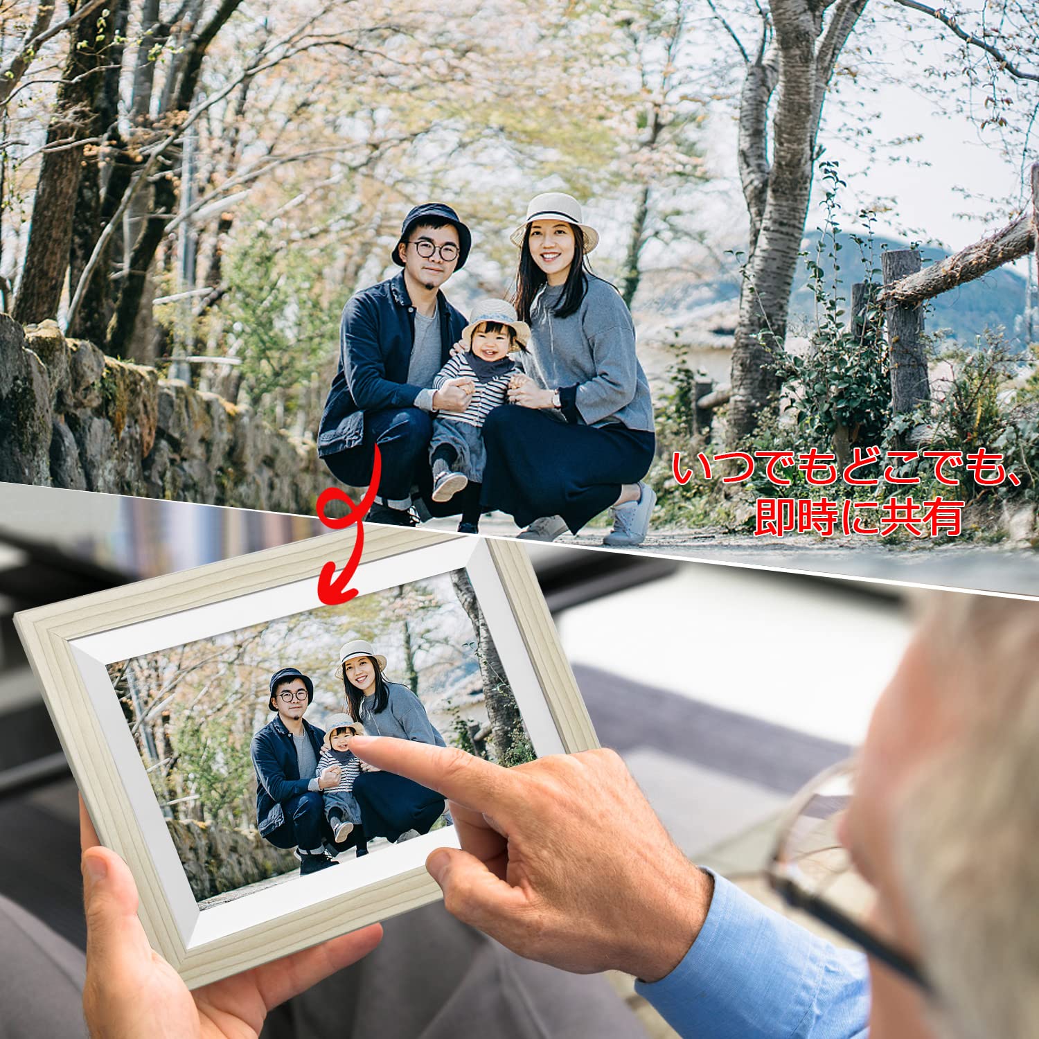 Amazon | デジタルフォトフレーム 10.1インチwifi対応 1280*800